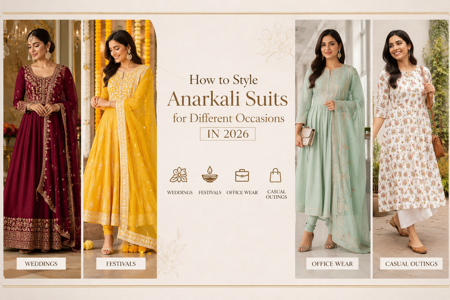How to Style Anarkali Suits for Different Occasions in 2026