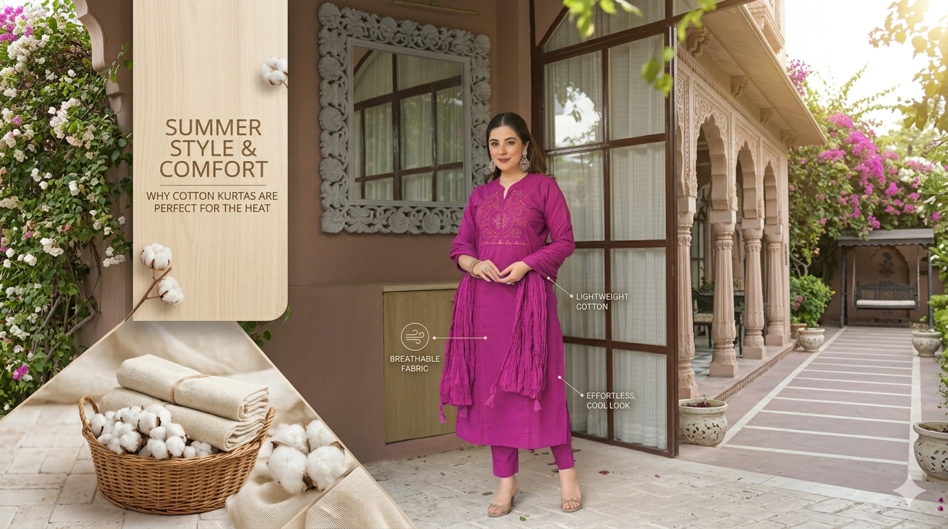 Why Cotton Kurtas and Kurtis Are Perfect for Summer