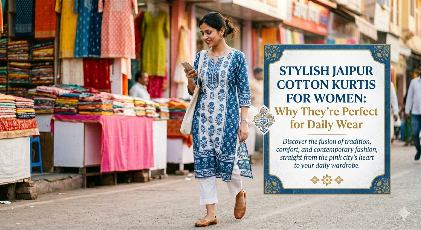 Stylish Jaipur Cotton Kurtis for Women: Why They’re Perfect for Daily Wear