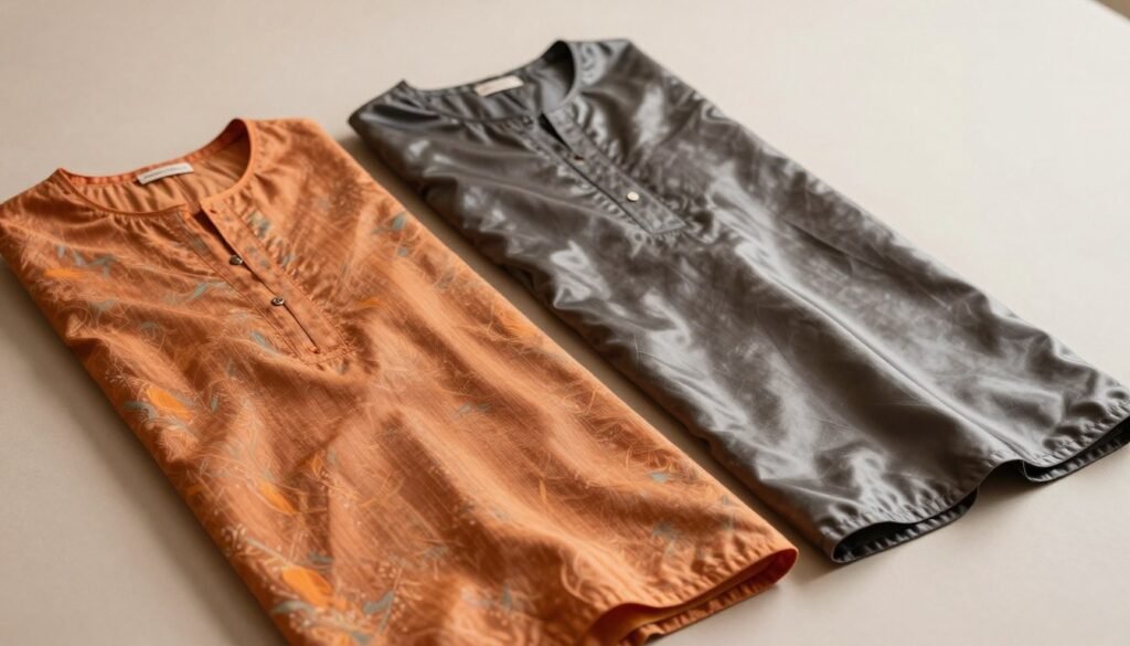 Cotton vs Synthetic Kurti Fabric