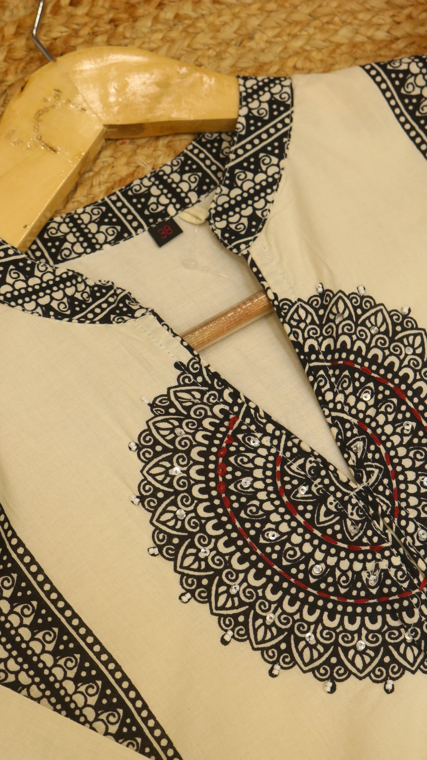 Ivory Mandala Grace Cotton Suit Set - Image 6